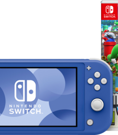 Nintendo Switch Lite Blauw + Super Mario Bros. Wonder