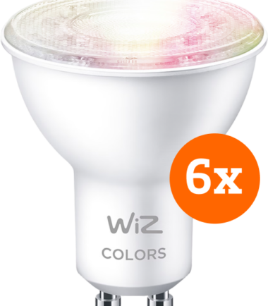 WiZ Smart Spot 6-pack - Gekleurd en Wit Licht - GU10