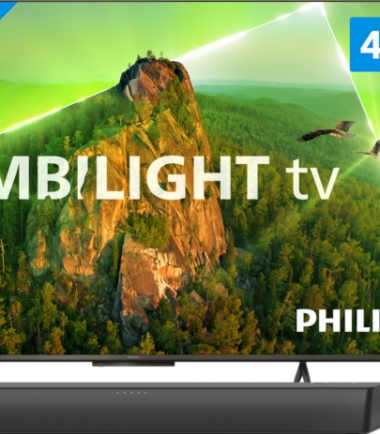 Philips 43PUS8108 - Ambilight (2023) + Soundbar + Hdmi kabel