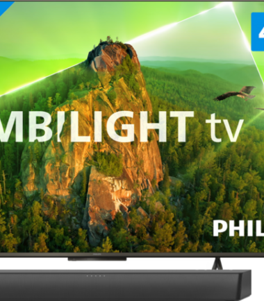 Philips 50PUS8108 - Ambilight (2023) + Soundbar + Hdmi kabel