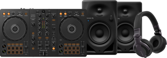 Pioneer DJ DDJ-FLX4 + Pioneer DJ HDJ-CUE1 + Pioneer DJ DM-40-BT