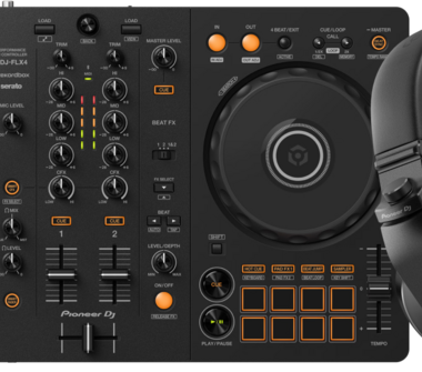 Pioneer DJ DDJ-FLX4 + Pioneer DJ HDJ-X5 Zwart