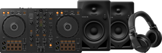 Pioneer DJ DDJ-FLX4 + Pioneer DJ HDJ-X5 Zwart + Pioneer DJ DM-40D Zwart