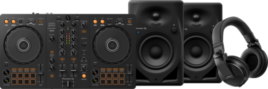 Pioneer DJ DDJ-FLX4 + Pioneer DJ HDJ-X5 Zwart + Pioneer DJ DM-40D-BT Zwart