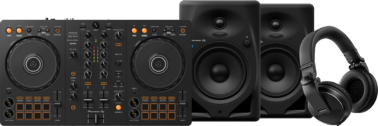 Pioneer DJ DDJ-FLX4 + Pioneer DJ HDJ-X5 Zwart + Pioneer DJ DM-50D-BT Zwart