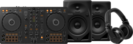 Pioneer DJ DDJ-FLX4 + Pioneer DJ HDJ-X7 Zwart + Pioneer DJ DM-50D Zwart