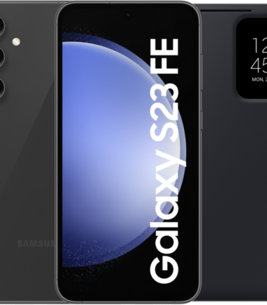 Samsung Galaxy S23 FE 128GB Grijs 5G + Smart View Book Case Zwart