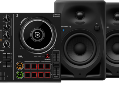 Pioneer DJ DDJ-200 + Pioneer DJ HDJ-CUE1 + Pioneer DJ DM-40D-BT Zwart