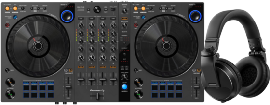 Pioneer DJ DDJ-FLX6 + Pioneer DJ HDJ-X5 Zwart
