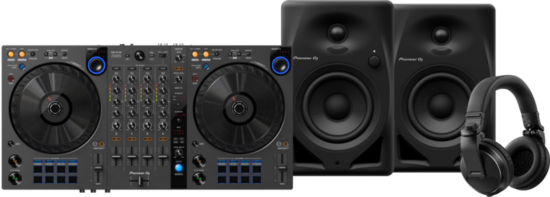 Pioneer DJ DDJ-FLX6 + Pioneer DJ HDJ-X5 Zwart + Pioneer DJ DM-40D Zwart