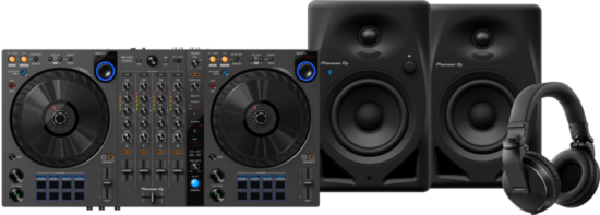 Pioneer DJ DDJ-FLX6 + Pioneer DJ HDJ-X5 Zwart + Pioneer DJ DM-40D-BT Zwart