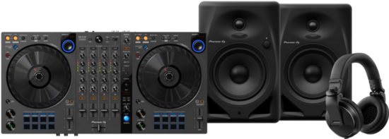 Pioneer DJ DDJ-FLX6 + Pioneer DJ HDJ-X5 Zwart + Pioneer DJ DM-50D-BT Zwart