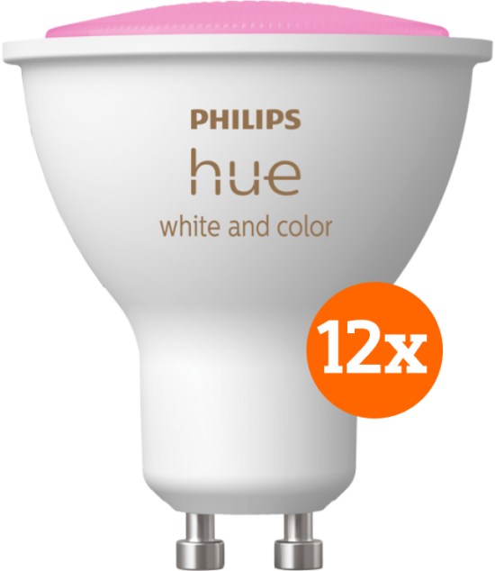 Philips Hue White and Color GU10 12-pack