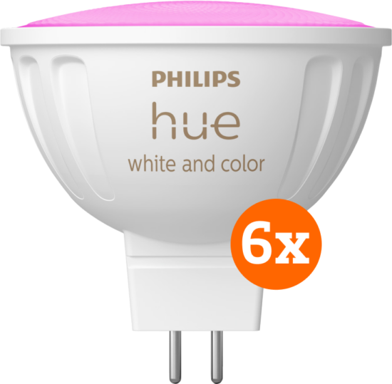 Philips Hue spot White and Color MR16 6-pack