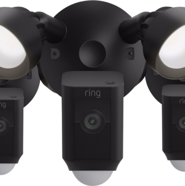 Ring Floodlight Cam Wired Plus Zwart 3-pack