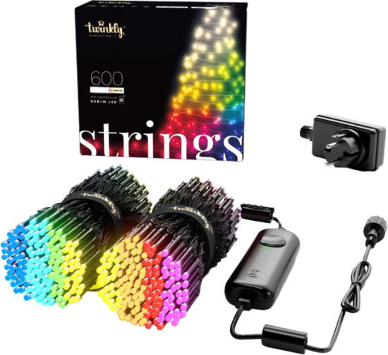 Twinkly Strings kerstverlichting Wit en Kleur 600 lampjes