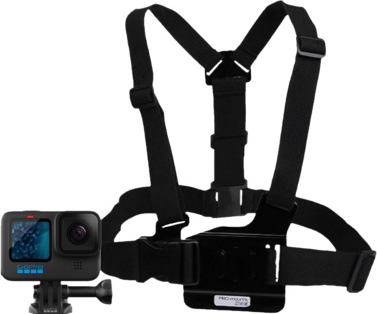 GoPro HERO 11 Black + PRO-mounts Chest Harness Mount