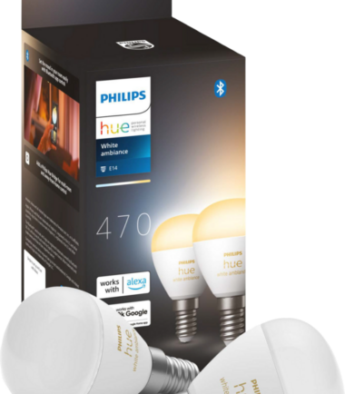 Philips Hue Luster kogellamp White Ambiance E14 2-pack