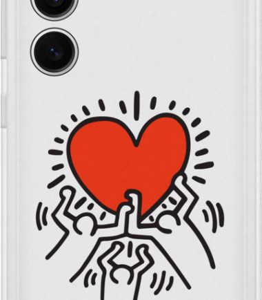 Samsung Galaxy S24 Keith Haring Suit Back Cover Transparant