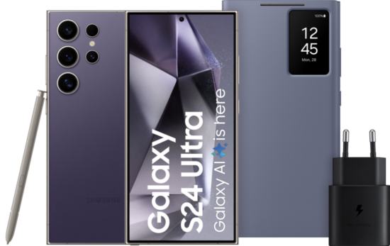 Samsung Galaxy S24 Ultra 256GB Paars 5G + Starterspakket