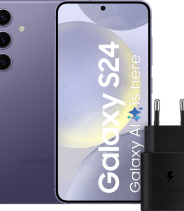 Samsung Galaxy S24 128GB Paars 5G + Samsung Snellader 25 Watt