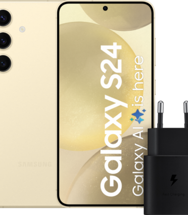 Samsung Galaxy S24 128GB Geel 5G + Samsung Snellader 25 Watt