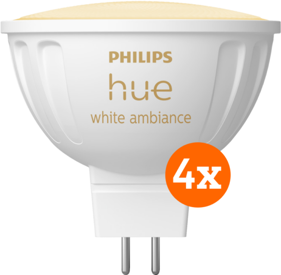 Philips Hue spot White Ambiance MR16 4-pack