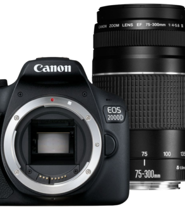 Canon 2000D + 18-55 + 75-300mm