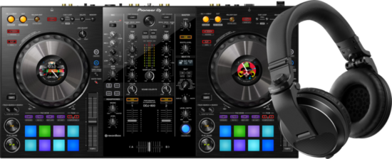 Pioneer DJ DDJ-800 + Pioneer DJ HDJ-X5 Zwart