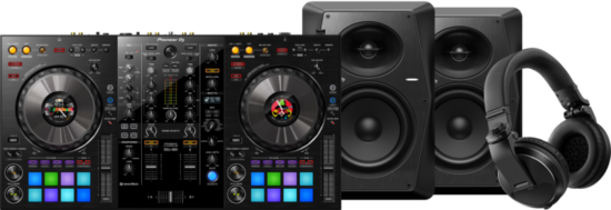 Pioneer DJ DDJ-800 + Pioneer DJ HDJ-X5 Zwart + Pioneer VM70 (per paar)