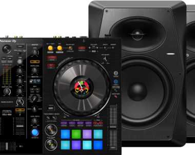 Pioneer DJ DDJ-800 + Pioneer DJ HDJ-X5 Zwart + Pioneer VM80 (per paar)