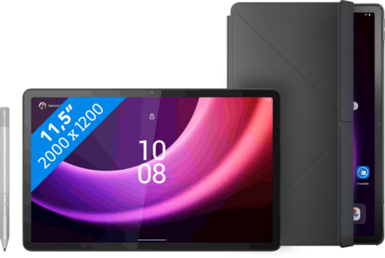 Lenovo Tab P11 (2de generatie) 128GB Grijs Wifi met Stylus + Book Case Grijs