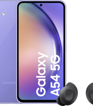 Samsung Galaxy A54 128GB Paars 5G + Samsung Galaxy Buds FE Zwart