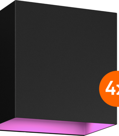 Philips Hue Resonate Downward White and Color - zwart 4-pack