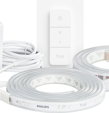 Philips Hue lightstrip plus White & Color 3m - basispakket + Draadloze dimmer