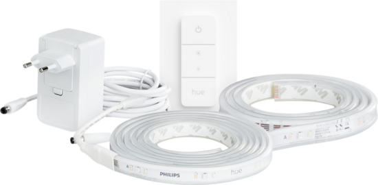Philips Hue lightstrip plus White & Color 3m - basispakket + Draadloze dimmer
