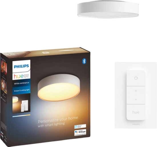 Philips Hue Enrave S plafondlamp White Ambiance Wit + Dimmer