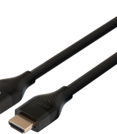 BlueBuilt HDMI Kabel 4K 60Hz Nylon 5 Meter 90° + adapter