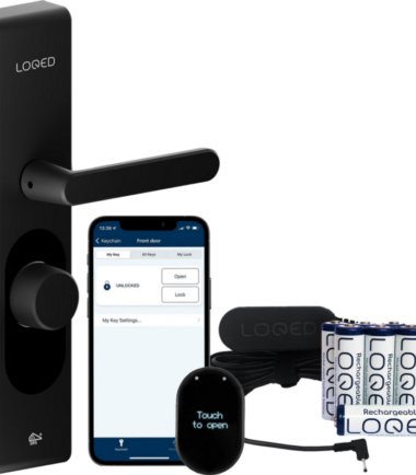 Loqed Touch Smart Lock Zwart + Power Kit