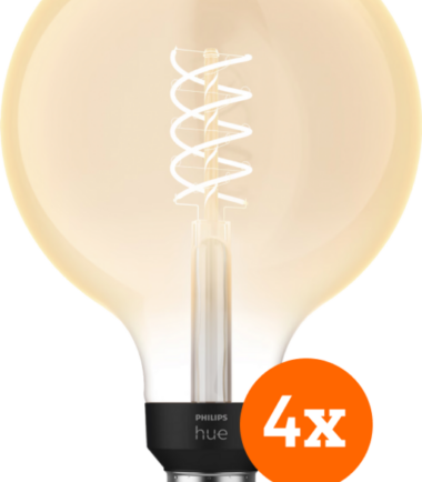 Philips Hue Filamentlamp White Globe XL E27 - 2023 - 4-pack