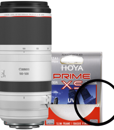 Canon RF 100-500mm f/4.5-7.1L IS USM + Hoya UV Filter