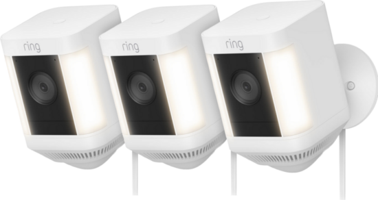 Ring Spotlight Cam Plus - Plug In - Wit - 3-pack