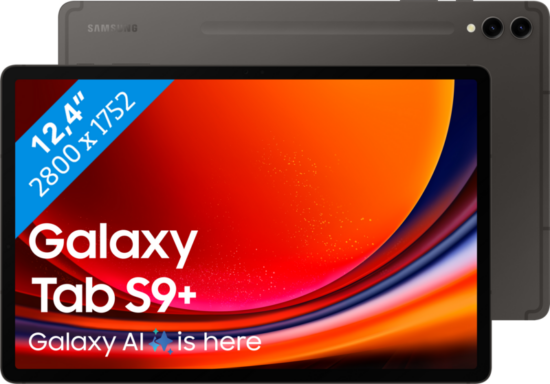 Samsung Galaxy Tab S9 Plus 12.4 inch 512 GB Wifi + 5G Zwart
