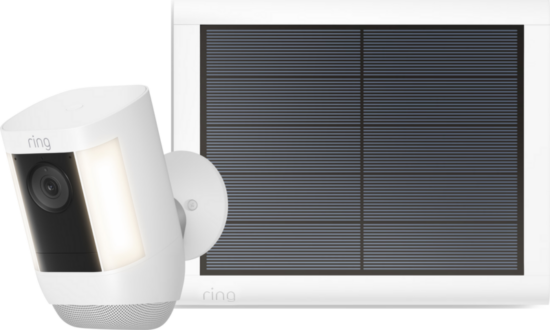 Ring Spotlight Cam Pro - Battery - Wit + usb-C zonnepaneel