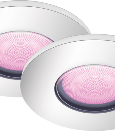 Philips Hue Xamento badkamerinbouwspot chroom White and Color 2-pack