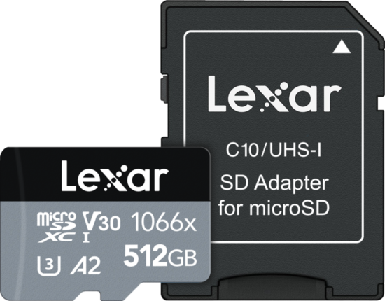 Lexar Professional 1066x SILVER 512GB microSDXC 160mb/s