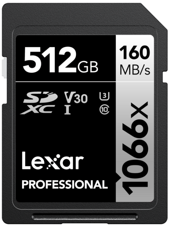 Lexar Professional 1066x SILVER 512GB SDXC 160mb/s