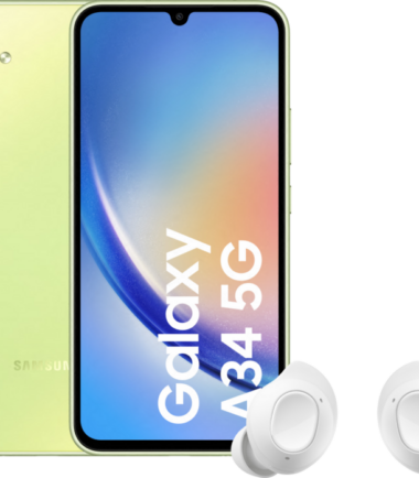 Samsung Galaxy A34 128GB Groen 5G + Samsung Galaxy Buds FE Wit