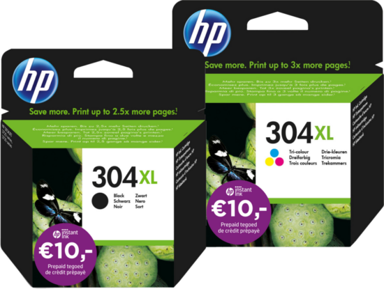 HP 304XL Inkt Cartridge 4-Kleuren Bundel