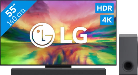LG 55QNED816RE (2023) + Soundbar